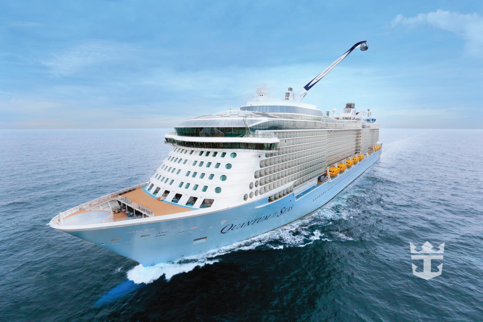 Quantum of the Seas Aerial NY at Sea